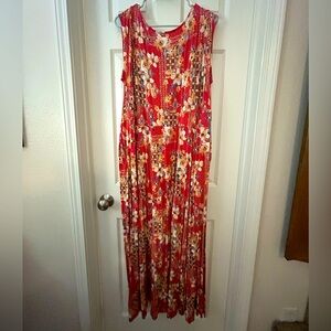 Torrid - Beautiful Orange Cotton Maxi Dress